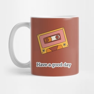 Retro Aesthetic Radio "Have A Good Day" Quotes Mug